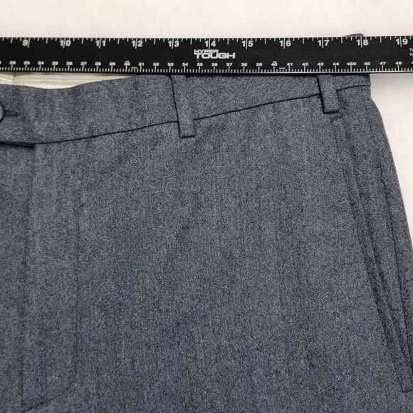 Zanella Todd Super 120s Vitale Barberis Wool Italy Size 36 Blue Dress Pants Mens - Picture 12 of 16